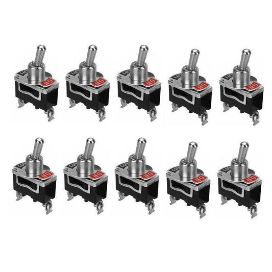 10PCS 12V Waterproof Toggle Switch SPST On Off for Car Dash Control Panel.
