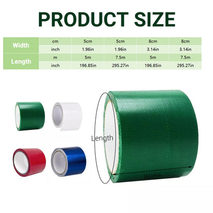 High Adhesive Tarpaulin Repair Tape Tent Awning Fix Patch Waterproof Universal - White - 8cm x 7.5m.