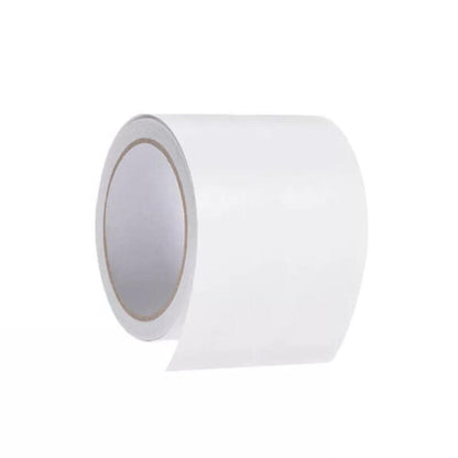 High Adhesive Tarpaulin Repair Tape Tent Awning Fix Patch Waterproof Universal - White - 8cm x 7.5m.