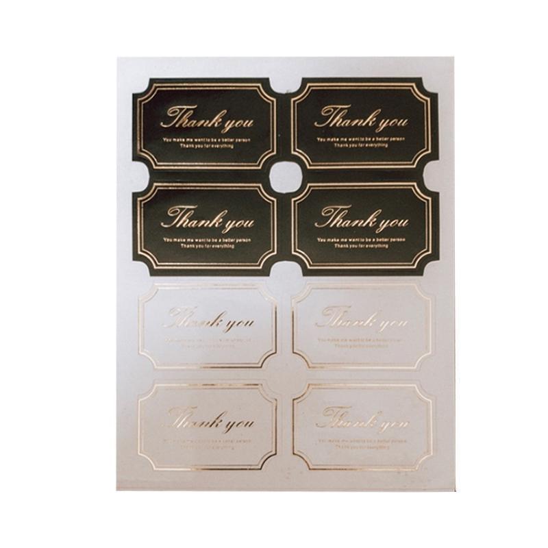 UP TO 80PCS Stickers Labels Thank You Stickers Gift Wrapping Craft Scrapbook DIY - 12*5PCS Style 11.
