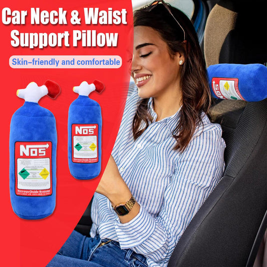 Car Neck Pillow Headrest Cushion Lumbar Support Throw Pillow For Seat Driving - Pillow.