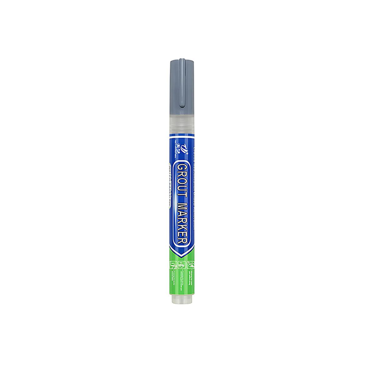 6Colours Tile Repair Pen Styling Wall Gap Grout Refresher Marker Bathroom - Light Grey