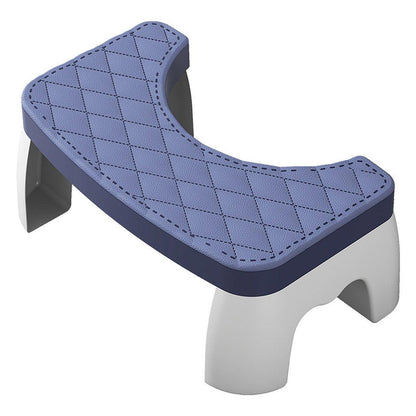 Toilet Stool Anti-Slip Bathroom Footstool for Home Use with Stable Support Design - Black