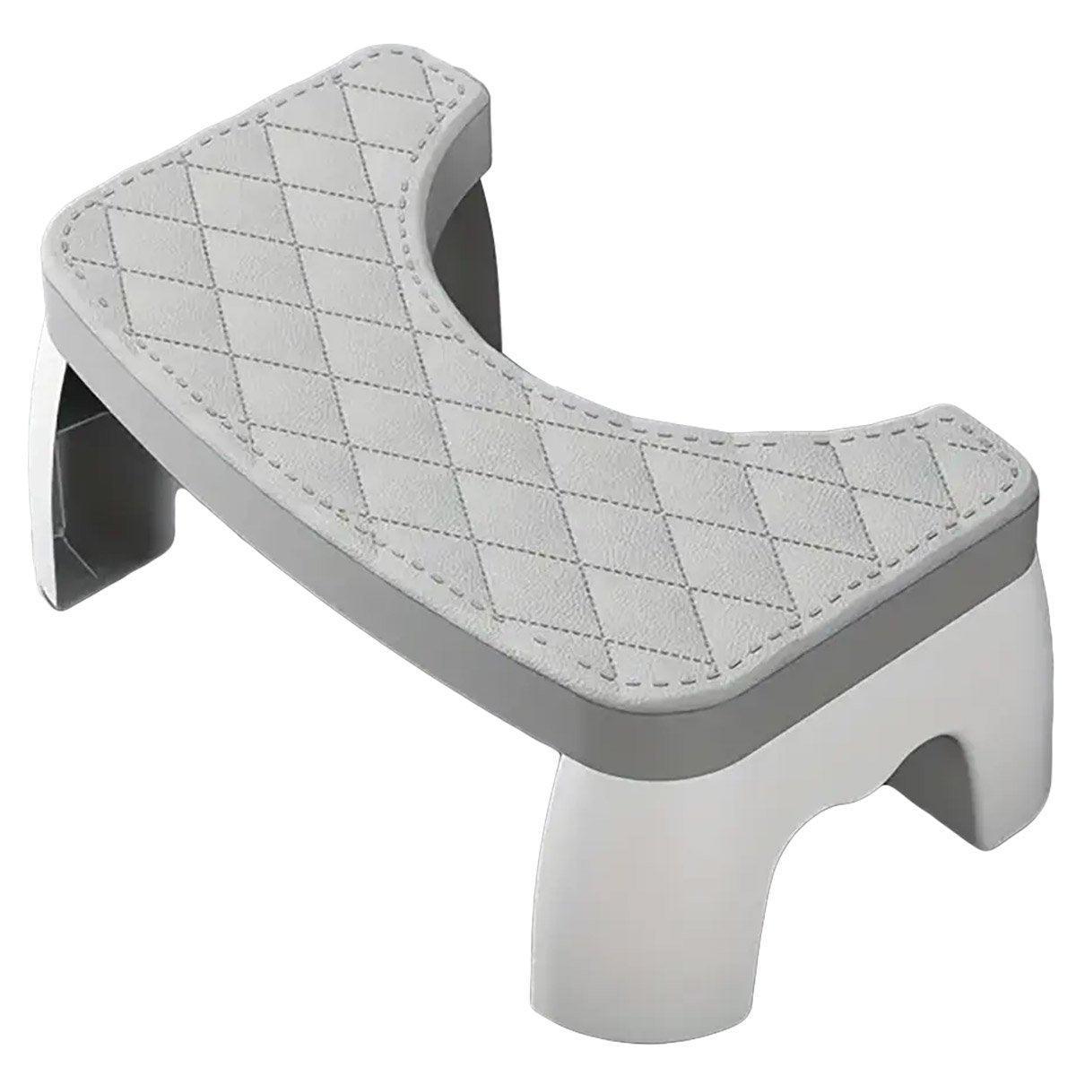 Toilet Stool Anti-Slip Bathroom Footstool for Home Use with Stable Support Design - Black