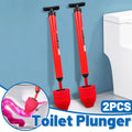 2PCS Toilet Plunger Vacuum Pump Powerful Clog Remover Sewer Drain Unclogging Tool.