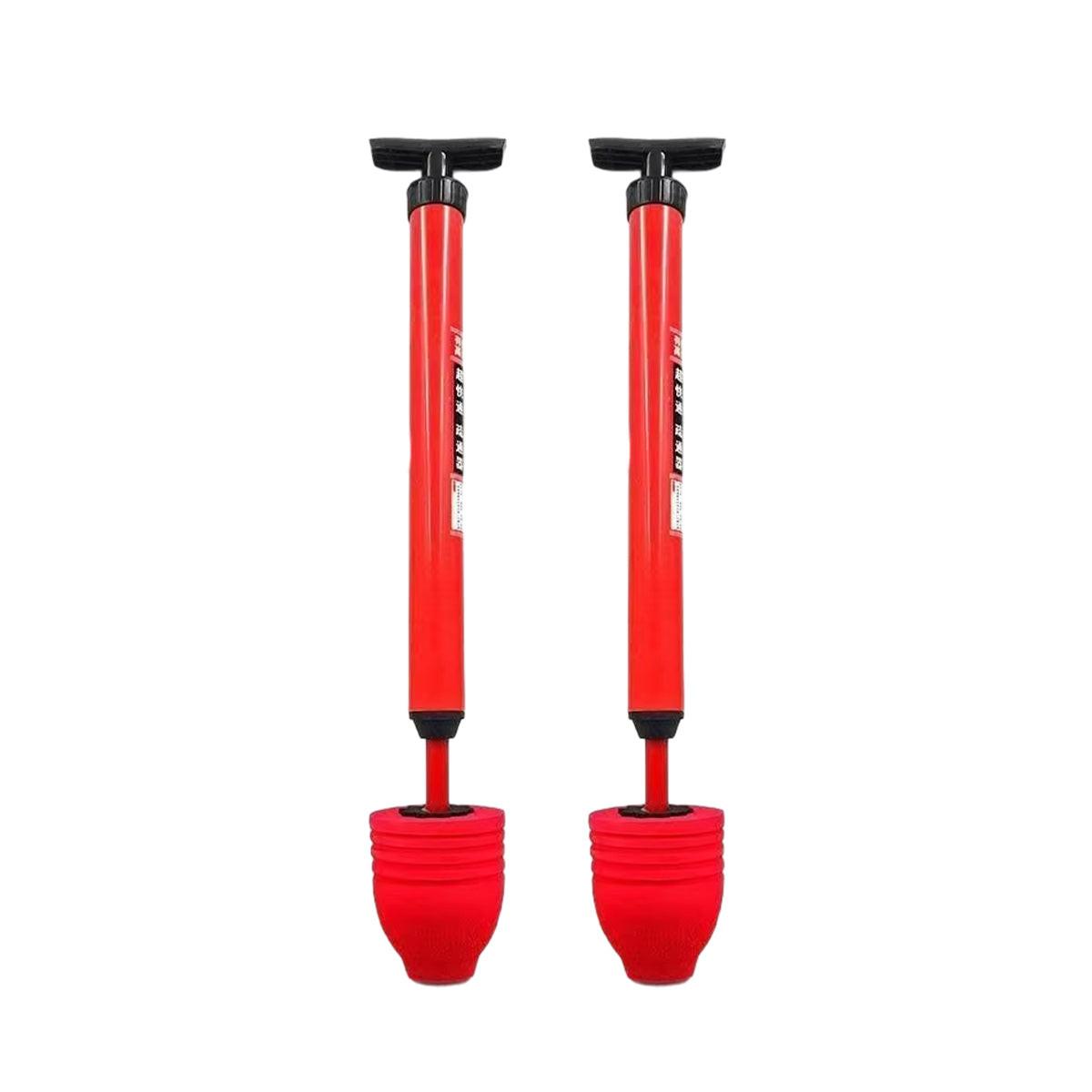 2PCS Toilet Plunger Vacuum Pump Powerful Clog Remover Sewer Drain Unclogging Tool.