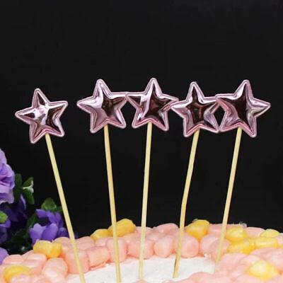 Happy Birthday Acrylic Cake Topper Cake Decoration Golden Silver Party - Gold-Double Heart Birthday