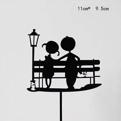 Happy Birthday Acrylic Cake Topper Cake Decoration Golden Silver Party - Gold-Double Heart Birthday