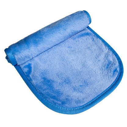 Microfibre Makeup Remover Towel Soft Face Cleaning Cloth Reusable Eraser 40x20cm - Light Blue