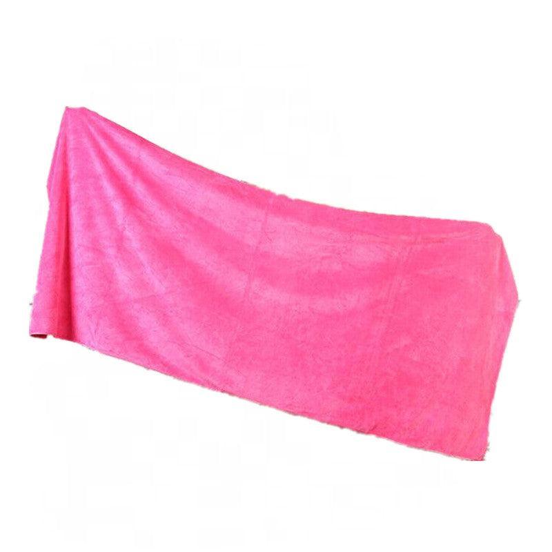 Microfiber Towel Gym Sport Footy Travel Camping Swimming Beach Bath Microfibre - Light Blue