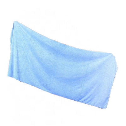 Microfiber Towel Gym Sport Footy Travel Camping Swimming Beach Bath Microfibre - Light Blue