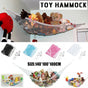 Soft Large Toy Hammock Mesh Net Storage Organizer for Bedroom Plush Toys - White.