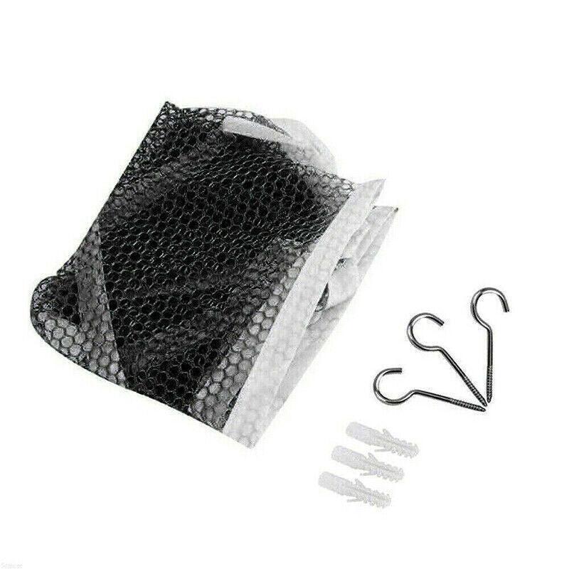 Soft Large Toy Hammock Mesh Net Storage Organizer for Bedroom Plush Toys - White.