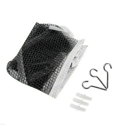 Soft Large Toy Hammock Mesh Net Storage Organizer for Bedroom Plush Toys - White.