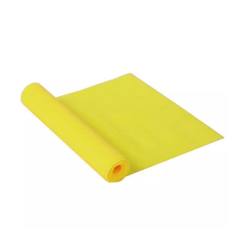 1.5m Elastic Yoga Stretch Resistance Bands Exercise Fitness Band Theraband - Yellow.