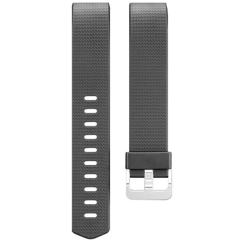L Size Silicone Watch Wrist Sports Strap For Fitbit Charge Band Wristband Replacement - Purple