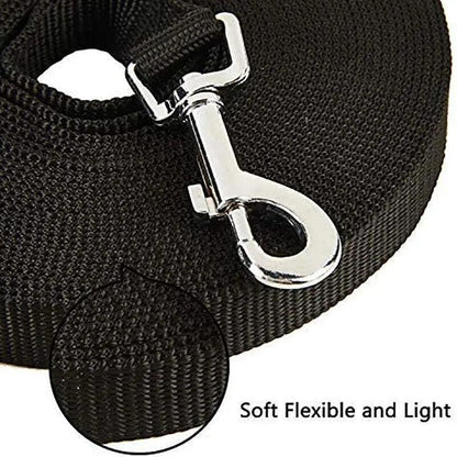 50Ft/15M Long Dog Lead Pet Puppy Leash Training Obedience Recall Walk Tracking - Red