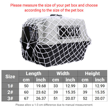 Pet Carrier Net Bag for Cat Dog Travel Mesh Cover Protective Tote Use - 60 × 39 × 39 cm