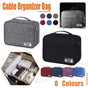 Cable Organizer Bag Charger USB Electronic Accessories Storage Travel Case - Sky Blue