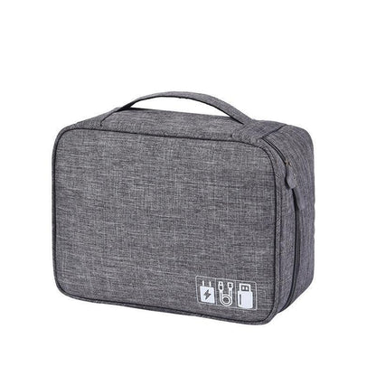 Cable Organizer Bag Charger USB Electronic Accessories Storage Travel Case - Sky Blue