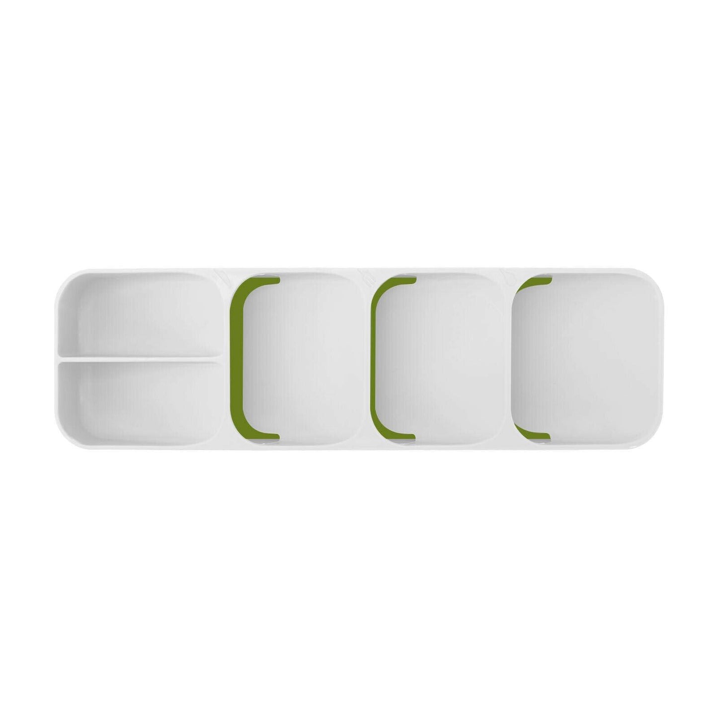 Kitchen Drawer Utensil Cutlery Tray Organizer Insert Spoon Fork Knife Divider Storage - White