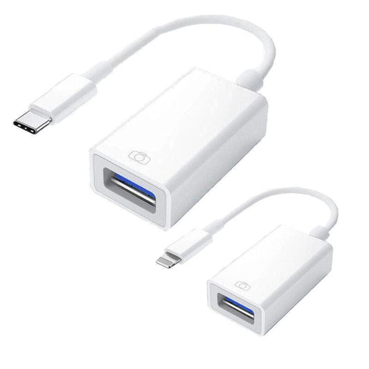 For Iphone Or Type C To Usb Otg Data Cable Adapter Male 3.0 A Female Converter - Type-C.