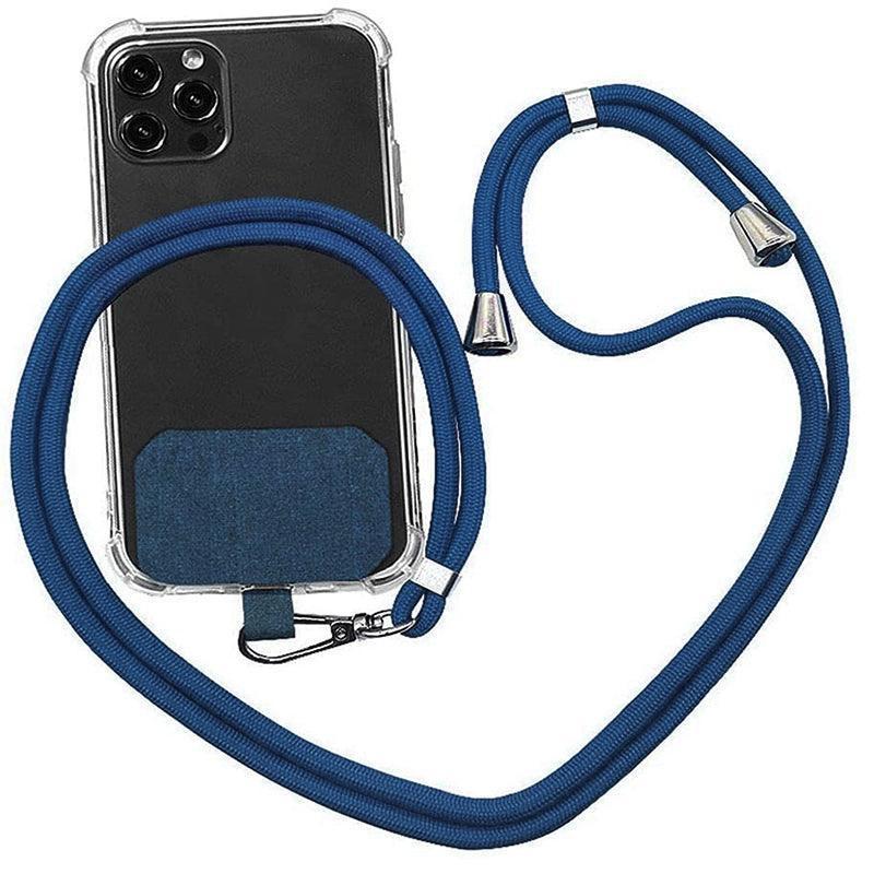 Adjustable Phone Lanyard with Patch for Most Cases Neck Strap Holder - Green.
