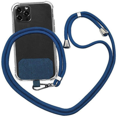Adjustable Phone Lanyard with Patch for Most Cases Neck Strap Holder - Green.