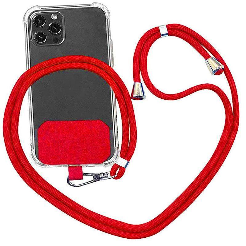 Adjustable Phone Lanyard with Patch for Most Cases Neck Strap Holder - Green.