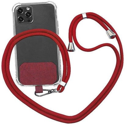 Adjustable Phone Lanyard with Patch for Most Cases Neck Strap Holder - Green.