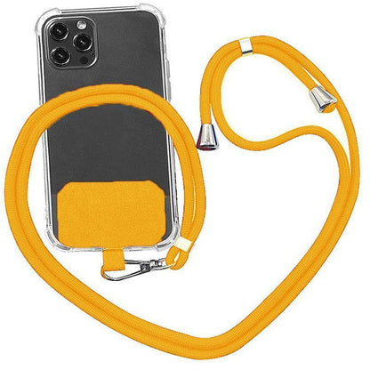 Adjustable Phone Lanyard with Patch for Most Cases Neck Strap Holder - Green.