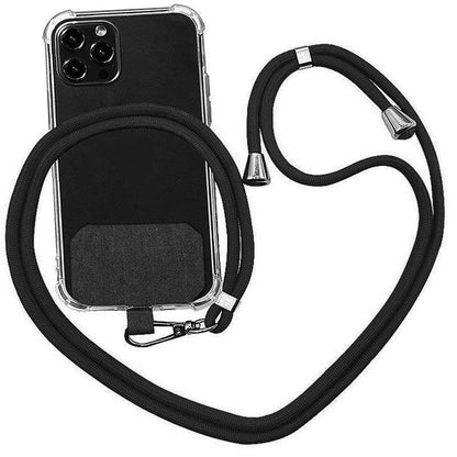 Adjustable Phone Lanyard with Patch for Most Cases Neck Strap Holder - Green.