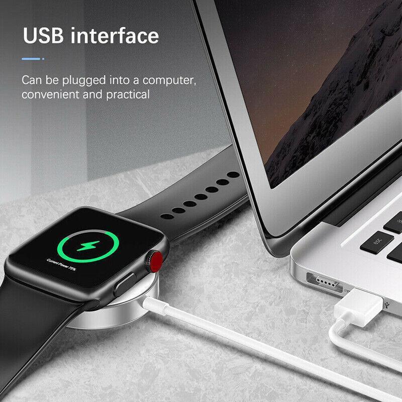 Apple Watch Iwatch Series 6/5/4/3/2/1 Magnetic Charger Usb / Type-C Charging Cable - USB 1PC.