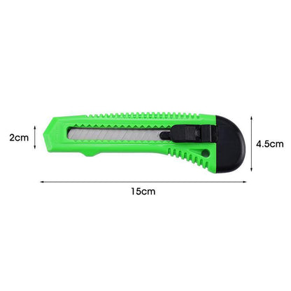 1/2/3PCS Utility Stanley Knife With Blades Blade Retractable Heavy Duty Box Cutter - Yellow-1PC