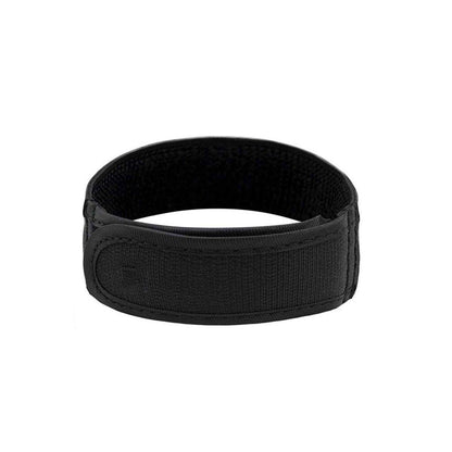 Adjustable Elastic Nylon Belt No Buckle Velcro Leisure Convenient Waistband - Black-M