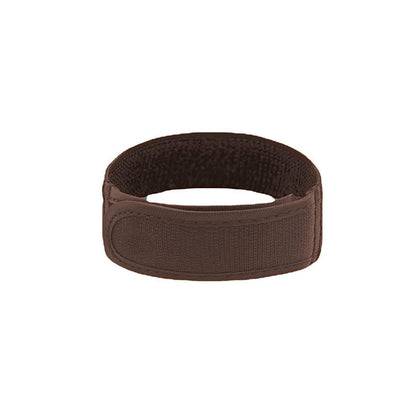 Adjustable Elastic Nylon Belt No Buckle Velcro Leisure Convenient Waistband - Black-M