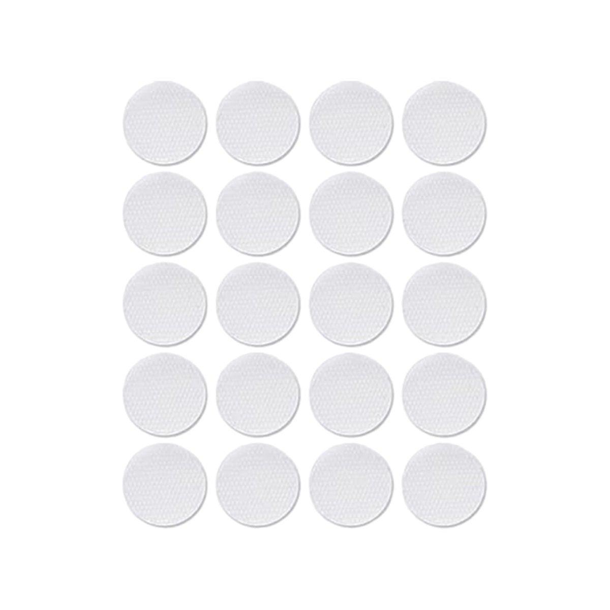 Strong Sticky Round Self Adhesive Dots DIY Bond Tape No Mark Fasteners - Black 4 Pairs - 50mm