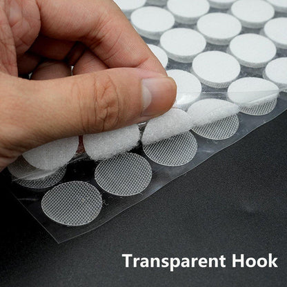 Strong Sticky Round Self Adhesive Dots DIY Bond Tape No Mark Fasteners - White 30Pairs - 15mm