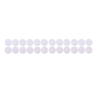 Strong Sticky Round Self Adhesive Dots DIY Bond Tape No Mark Fasteners - White 30Pairs - 15mm