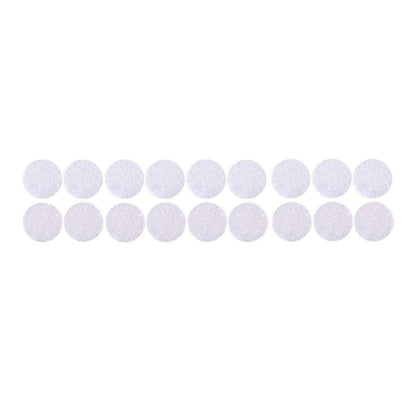 Strong Sticky Round Self Adhesive Dots DIY Bond Tape No Mark Fasteners - White 30Pairs - 15mm