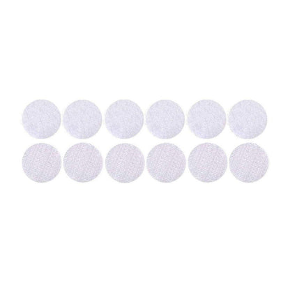 Strong Sticky Round Self Adhesive Dots DIY Bond Tape No Mark Fasteners - White 30Pairs - 15mm