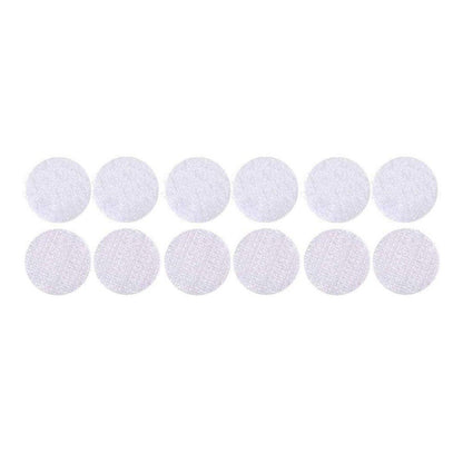 Strong Sticky Round Self Adhesive Dots DIY Bond Tape No Mark Fasteners - White 30Pairs - 15mm