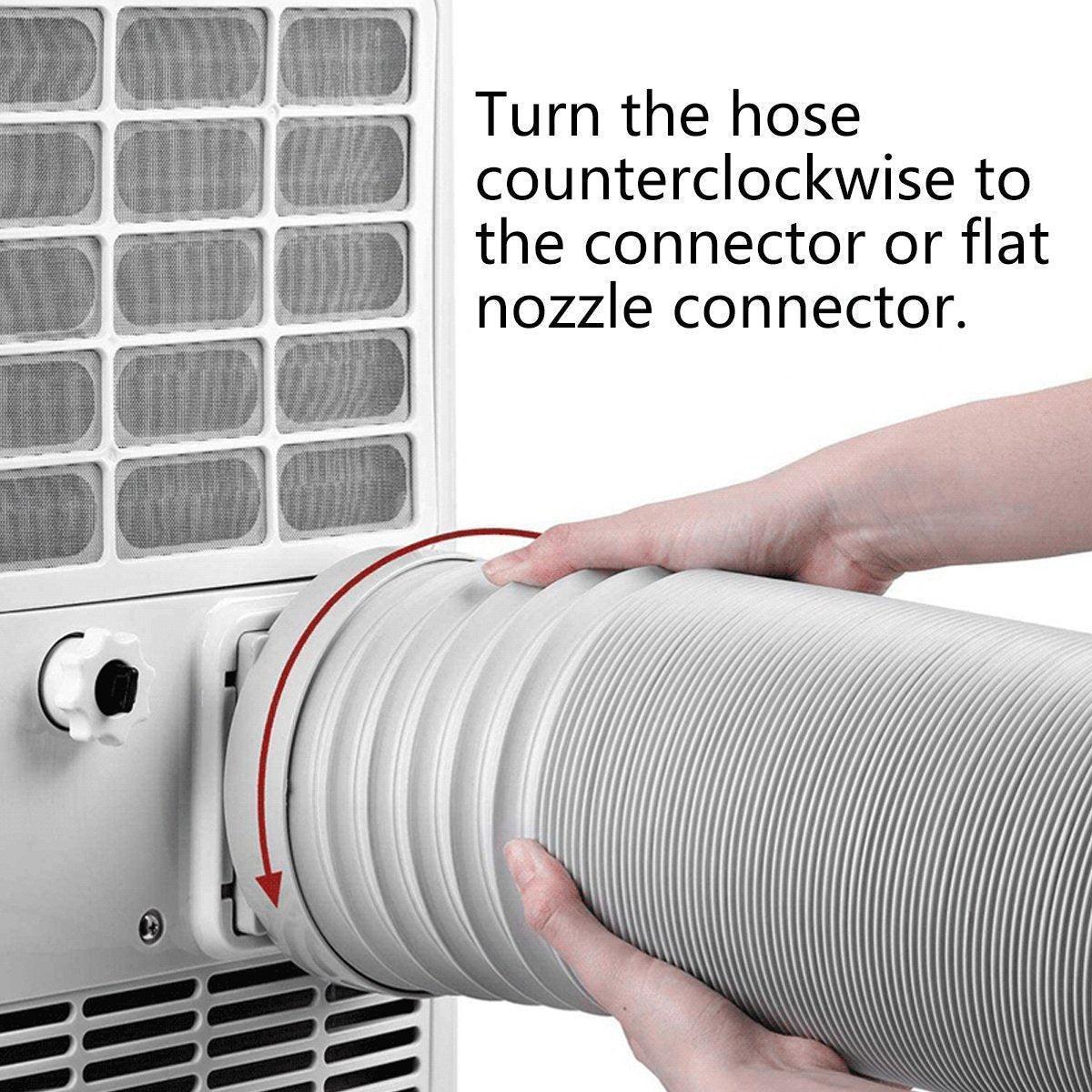 Portable Air Conditioner Exhaust Hose 13/15cm Extendable Vent Pipe PP Steel Wire - 3m x 13cm.