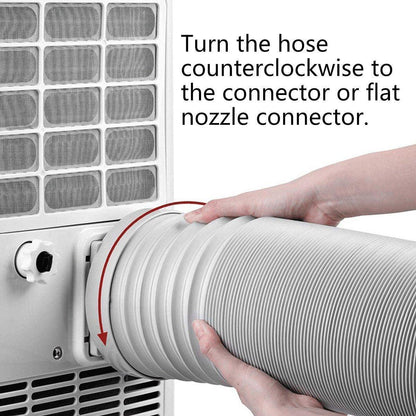 Portable Air Conditioner Exhaust Hose 13/15cm Extendable Vent Pipe PP Steel Wire - 3m x 13cm.