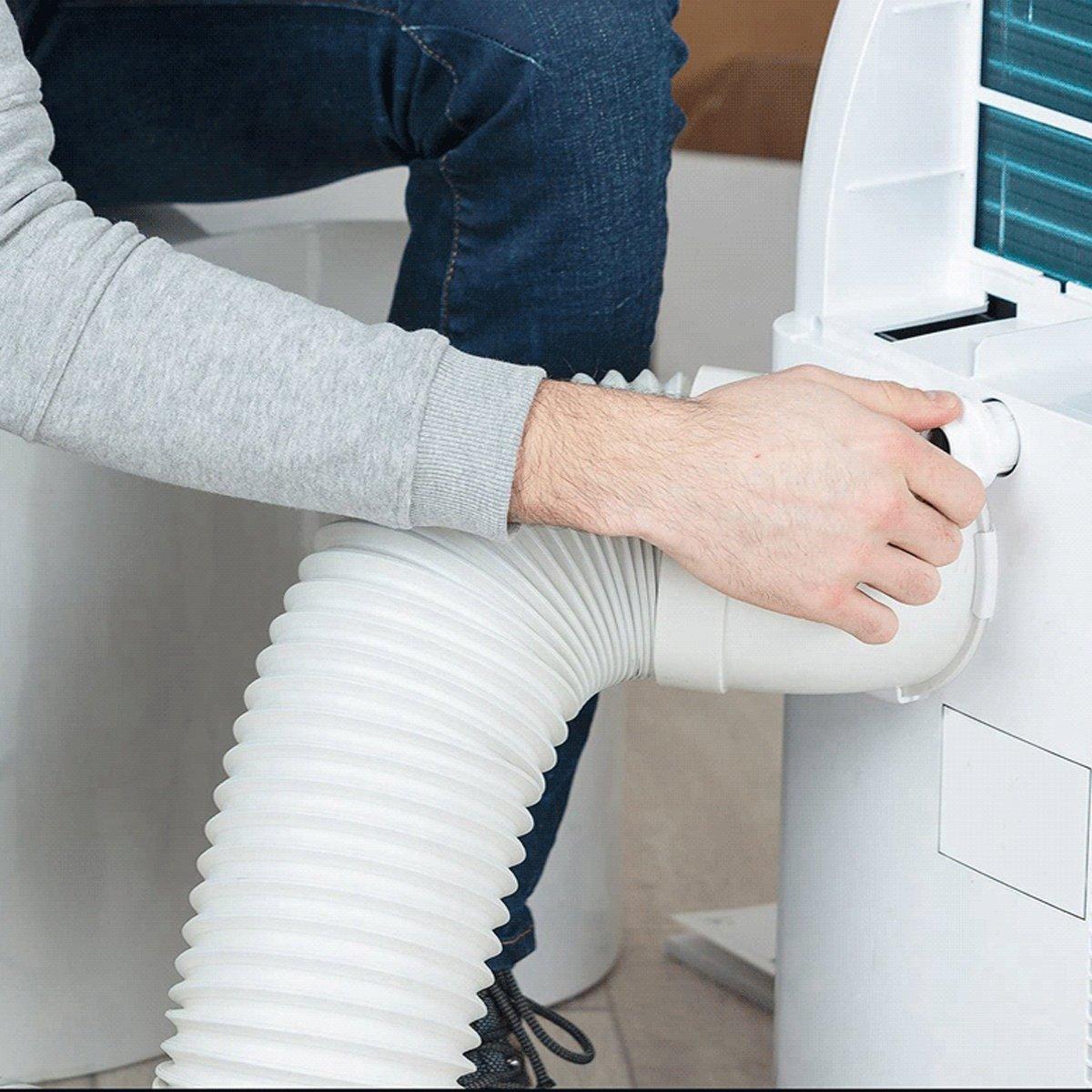Portable Air Conditioner Exhaust Hose 13/15cm Extendable Vent Pipe PP Steel Wire - 3m x 13cm.
