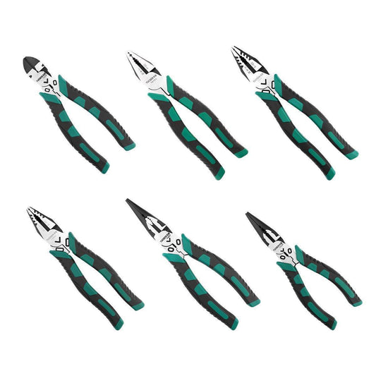 Labor-Saving Multi-Functional Tiger Pliers Flat Needle-Nose Diagonal Wire Pliers - Nose pliers-6inch.
