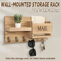 Wooden Wall Mounted Key Holder Storage Rack Door Hook Hanger Coat Rack Organizer