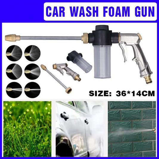 High Pressure Car Wash Foam Sprayer Water Washer Cleaner Lance Bottle Kit.