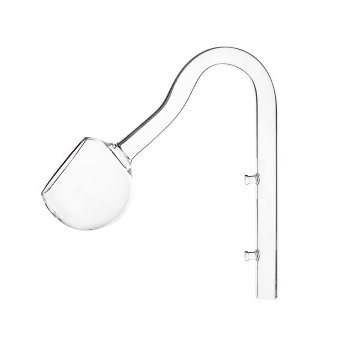 Aquarium Glass Inlet Outlet Pipe Fish Tank Filter Oil Film Remover Plant Holder - Hemispherical outlet-12mm