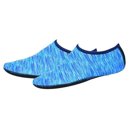 Unisex Water Shoes Slip On Aqua Socks Swim Surf Diving Yoga Exercise Reef Shoes - Blue-S